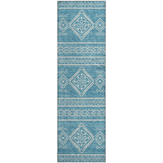 Piper Looms Mayfield Southwest AMF901 Teal Machine Washable Area Rug Runner Main Image