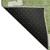 Piper Looms Mayfield Diamonds AMF902 Aloe Machine Washable Area Rug Backing Image