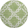 Piper Looms Mayfield Diamonds AMF902 Aloe Machine Washable Area Rug Round Main Image