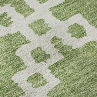 Piper Looms Mayfield Diamonds AMF902 Aloe Machine Washable Area Rug Swatch Image