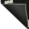Piper Looms Mayfield Diamonds AMF902 Black Machine Washable Area Rug Backing Image