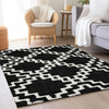 Piper Looms Mayfield Diamonds AMF902 Black Machine Washable Area Rug Lifestyle Image Feature