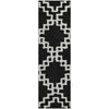 Piper Looms Mayfield Diamonds AMF902 Black Machine Washable Area Rug Runner Main Image