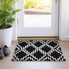 Piper Looms Mayfield Diamonds AMF902 Black Machine Washable Area Rug Scatter Lifestyle Image Feature