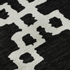 Piper Looms Mayfield Diamonds AMF902 Black Machine Washable Area Rug Swatch Image