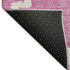 Piper Looms Mayfield Diamonds AMF902 Blush Machine Washable Area Rug Backing Image