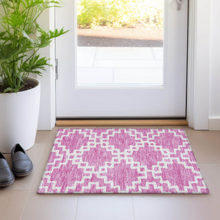Piper Looms Mayfield Diamonds AMF902 Blush Machine Washable Area Rug Scatter Lifestyle Image Feature