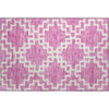 Piper Looms Mayfield Diamonds AMF902 Blush Machine Washable Area Rug Scatter Main Image