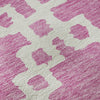 Piper Looms Mayfield Diamonds AMF902 Blush Machine Washable Area Rug Swatch Image