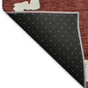 Piper Looms Mayfield Diamonds AMF902 Brick Machine Washable Area Rug Backing Image