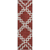 Piper Looms Mayfield Diamonds AMF902 Brick Machine Washable Area Rug Runner Main Image