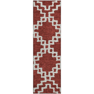 Piper Looms Mayfield Diamonds AMF902 Brick Machine Washable Area Rug Runner Main Image
