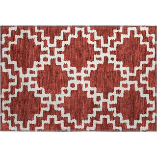 Piper Looms Mayfield Diamonds AMF902 Brick Machine Washable Area Rug Scatter Main Image