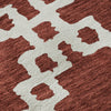 Piper Looms Mayfield Diamonds AMF902 Brick Machine Washable Area Rug Swatch Image