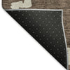Piper Looms Mayfield Diamonds AMF902 Brown Machine Washable Area Rug Backing Image
