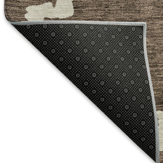 Piper Looms Mayfield Diamonds AMF902 Brown Machine Washable Area Rug Backing Image