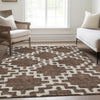 Piper Looms Mayfield Diamonds AMF902 Brown Machine Washable Area Rug Lifestyle Image Feature