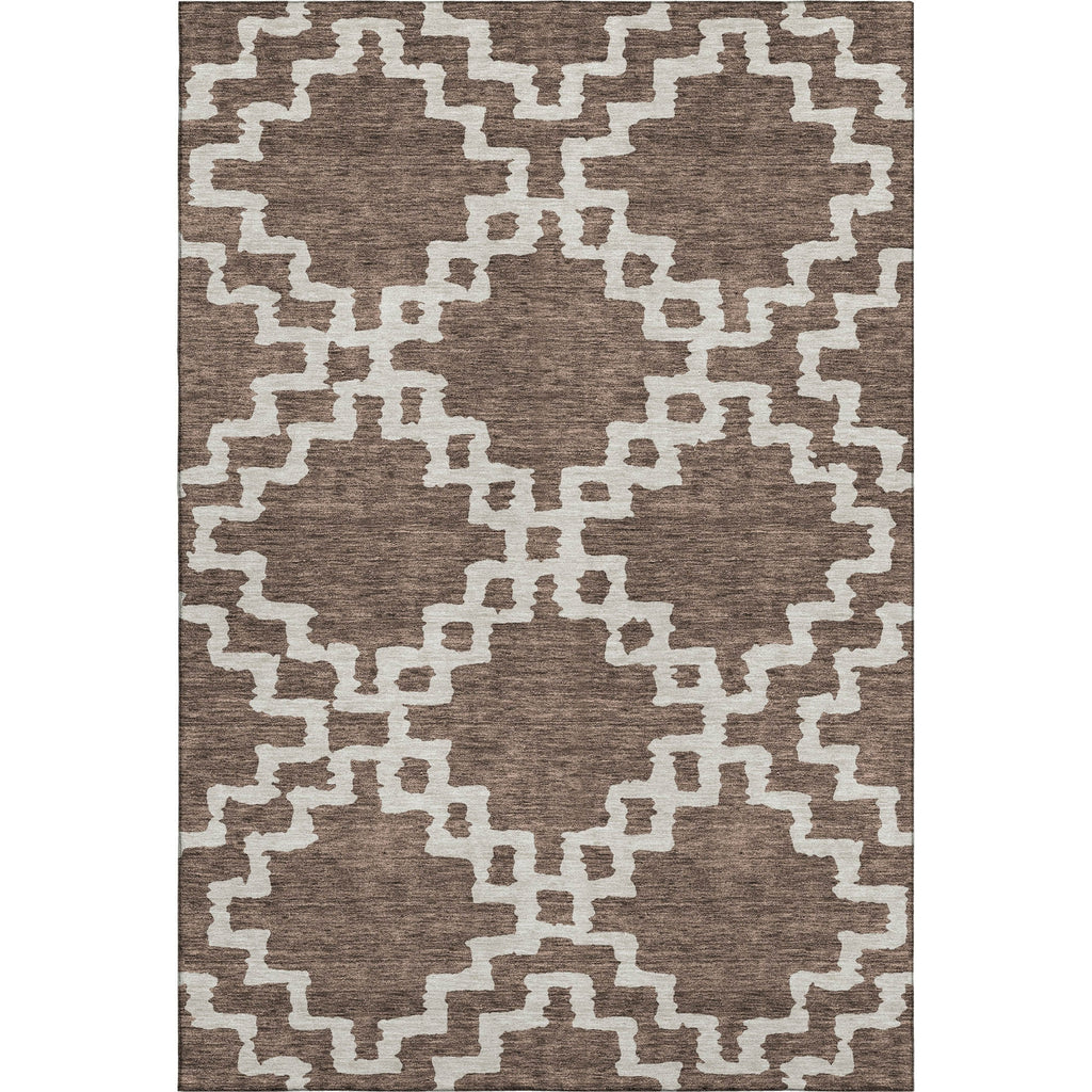 Piper Looms Mayfield Diamonds AMF902 Brown Machine Washable Area Rug main image