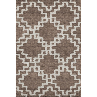 Piper Looms Mayfield Diamonds AMF902 Brown Machine Washable Area Rug main image