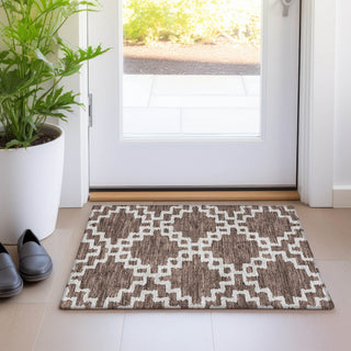 Piper Looms Mayfield Diamonds AMF902 Brown Machine Washable Area Rug Scatter Lifestyle Image Feature