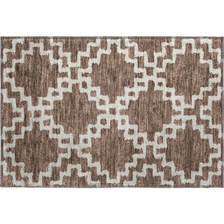 Piper Looms Mayfield Diamonds AMF902 Brown Machine Washable Area Rug Scatter Main Image