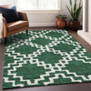 Piper Looms Mayfield Diamonds AMF902 Emerald Machine Washable Area Rug Lifestyle Image Feature