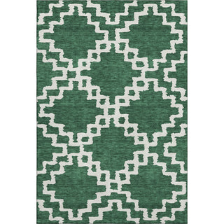 Piper Looms Mayfield Diamonds AMF902 Emerald Machine Washable Area Rug main image