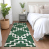 Piper Looms Mayfield Diamonds AMF902 Emerald Machine Washable Area Rug Runner Lifestyle Image Feature