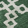Piper Looms Mayfield Diamonds AMF902 Emerald Machine Washable Area Rug Swatch Image