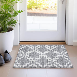 Piper Looms Mayfield Diamonds AMF902 Gray Machine Washable Area Rug Scatter Lifestyle Image Feature