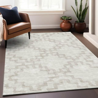 Piper Looms Mayfield Diamonds AMF902 Ivory Machine Washable Area Rug Lifestyle Image Feature