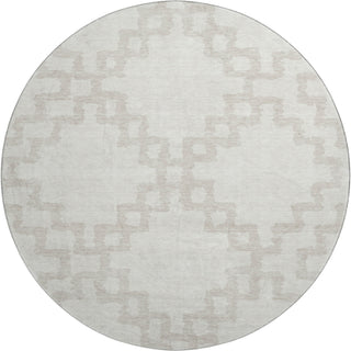 Piper Looms Mayfield Diamonds AMF902 Ivory Machine Washable Area Rug Round Main Image