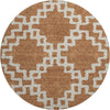 Piper Looms Mayfield Diamonds AMF902 Paprika Machine Washable Area Rug Round Main Image