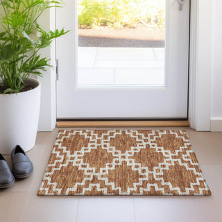 Piper Looms Mayfield Diamonds AMF902 Paprika Machine Washable Area Rug Scatter Lifestyle Image Feature
