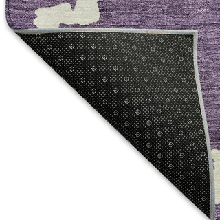 Piper Looms Mayfield Diamonds AMF902 Purple Machine Washable Area Rug Backing Image