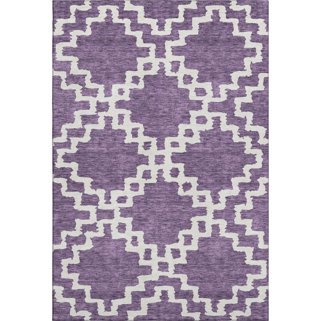 Piper Looms Mayfield Diamonds AMF902 Purple Machine Washable Area Rug main image
