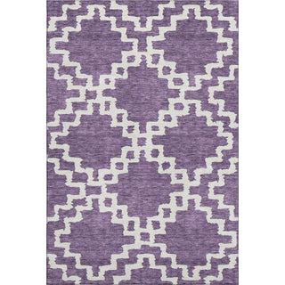 Piper Looms Mayfield Diamonds AMF902 Purple Machine Washable Area Rug main image