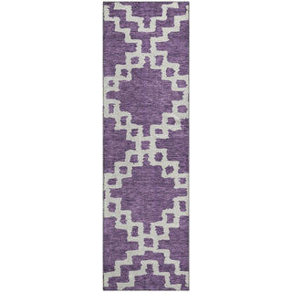 Piper Looms Mayfield Diamonds AMF902 Purple Machine Washable Area Rug Runner Main Image