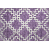 Piper Looms Mayfield Diamonds AMF902 Purple Machine Washable Area Rug Scatter Main Image