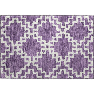 Piper Looms Mayfield Diamonds AMF902 Purple Machine Washable Area Rug Scatter Main Image