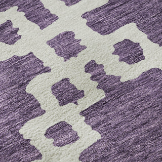 Piper Looms Mayfield Diamonds AMF902 Purple Machine Washable Area Rug Swatch Image