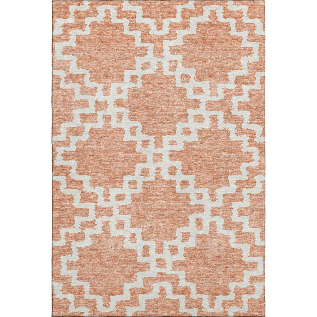 Piper Looms Mayfield Diamonds AMF902 Salmon Machine Washable Area Rug main image