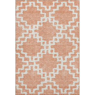Piper Looms Mayfield Diamonds AMF902 Salmon Machine Washable Area Rug main image