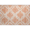 Piper Looms Mayfield Diamonds AMF902 Salmon Machine Washable Area Rug Scatter Main Image