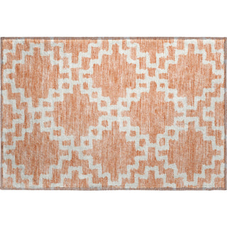 Piper Looms Mayfield Diamonds AMF902 Salmon Machine Washable Area Rug Scatter Main Image