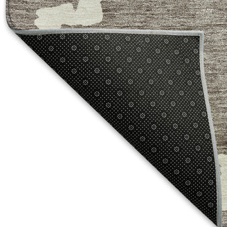 Piper Looms Mayfield Diamonds AMF902 Taupe Machine Washable Area Rug Backing Image