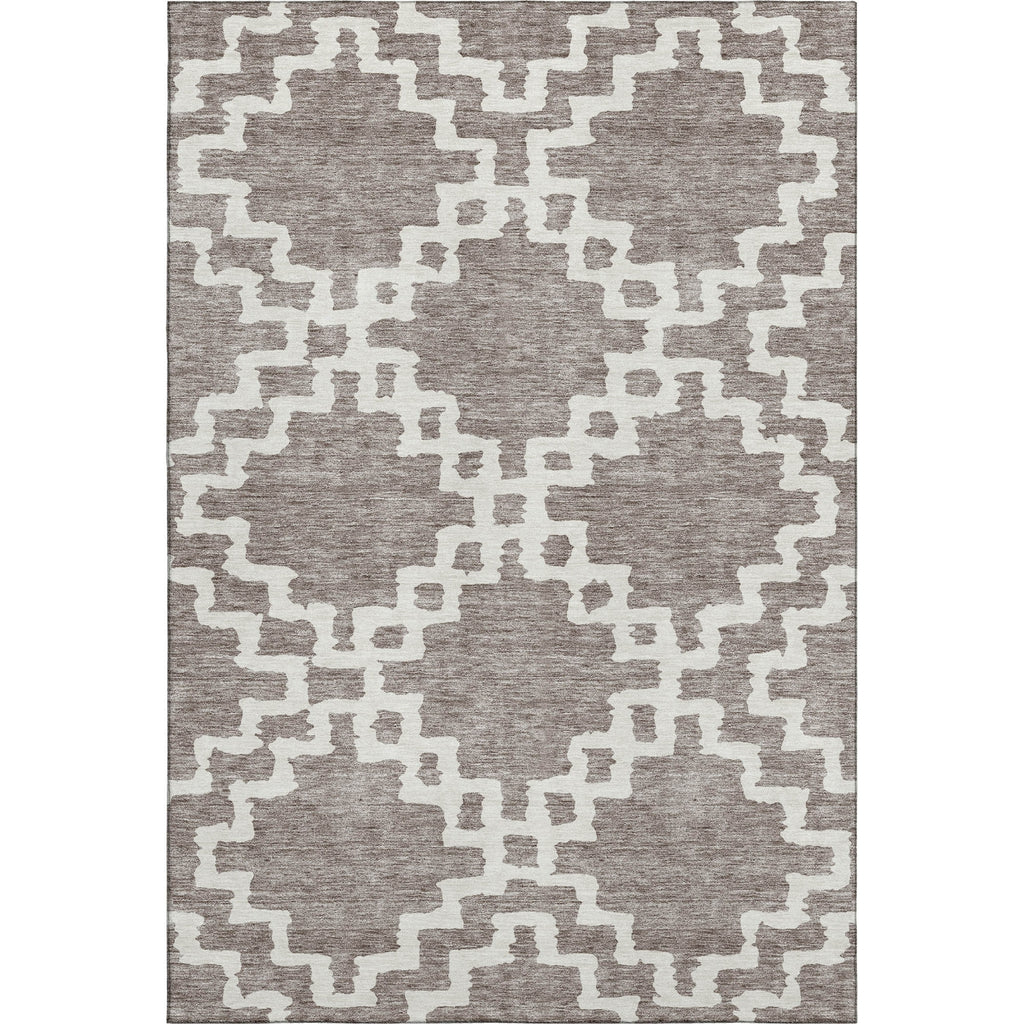 Piper Looms Mayfield Diamonds AMF902 Taupe Machine Washable Area Rug main image