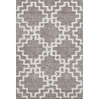 Piper Looms Mayfield Diamonds AMF902 Taupe Machine Washable Area Rug main image
