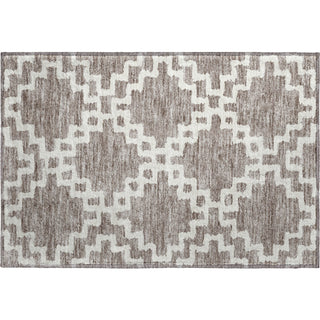 Piper Looms Mayfield Diamonds AMF902 Taupe Machine Washable Area Rug Scatter Main Image