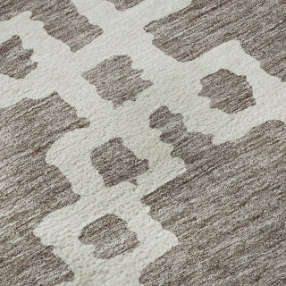 Piper Looms Mayfield Diamonds AMF902 Taupe Machine Washable Area Rug Swatch Image